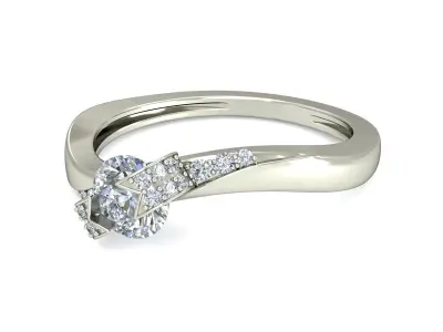 Women Ring  Render 3dm STL OBJ FBX Details 3D print model 73