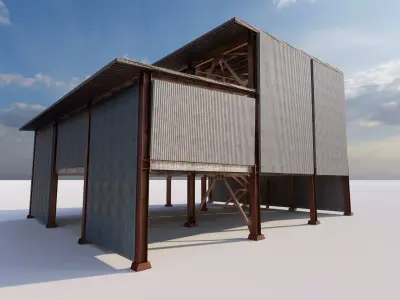 Warehouse-Warehouse Building 3D model