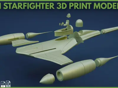 N1 Star Fighter  3D print model
