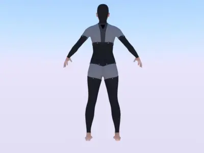 AVA Skeleton Low-poly 3D model