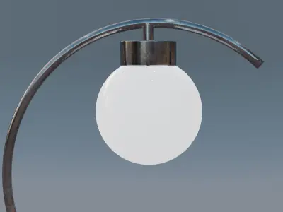 Tablelamp C Inox 3D model