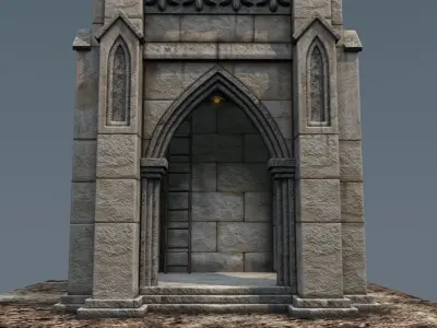 Victorian clock tower 3D model
