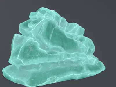 Ice Mountain Low-poly 3D model get