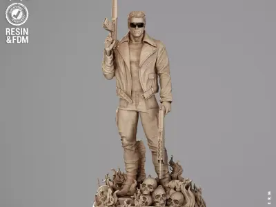 Wicked Movies Terminator Sculpture 3D print model