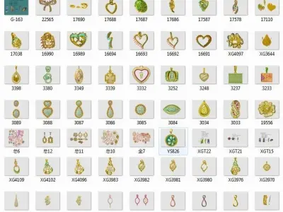 8000 Women pendant jcd 3D print model