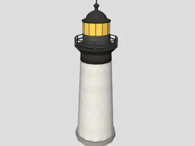 Lighthouse - Low-poly PBR Model Low-poly 3D model
