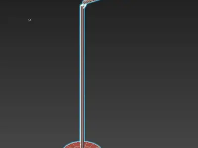 XY180 floor lamp with base 3D model