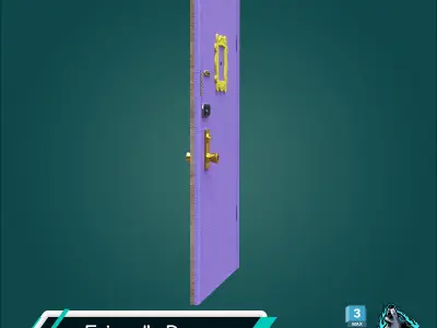 Friends Door Free low-poly 3D model