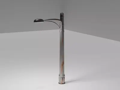 Street Light Game Ready 3D Model Free low-poly 3D model