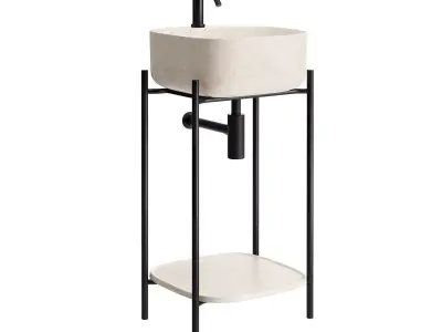 Diva 28 Floor Vanity Unit by Scarabeo Ceramiche 3D model