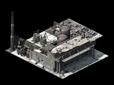 War-city-scars 07 3D model