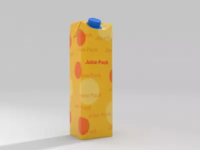 Juice Pack Low-poly 3D model