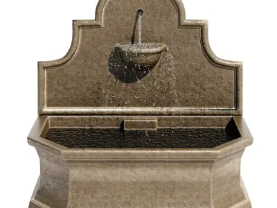 Andalusia Wall Outdoor Water Fountain 3D model