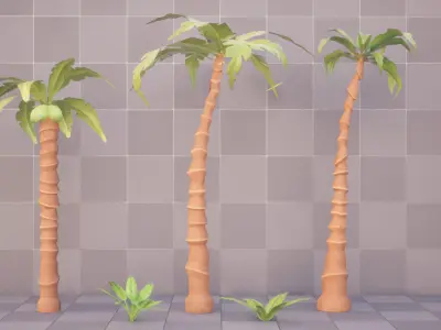 Stylized Sandy Beach 3D model