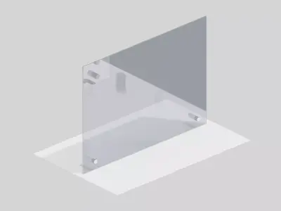 Glass Railing Pack Archviz 3D model