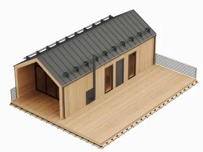 Barn house n3 3D model