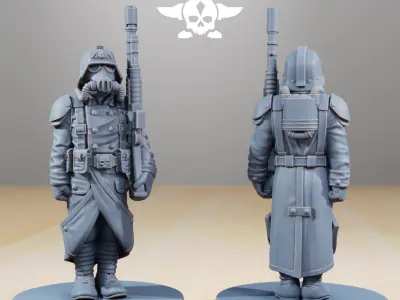 Grimguard Marching Poses 3D print model