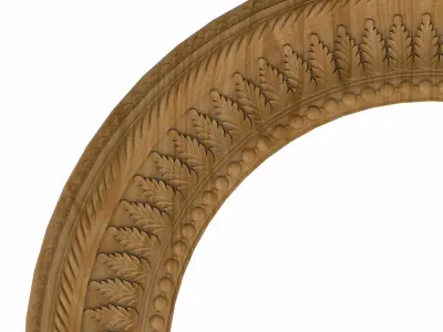 Carved picture frame STL 3D model 143