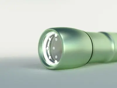 Flashlight light bulb Free 3D model