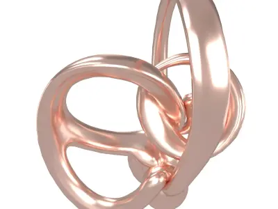 Abstract Ring Shape V5 003 Low-poly 3D model