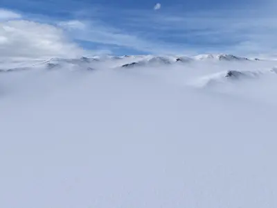 Snow Mountain 03 Low-poly 3D model purchase