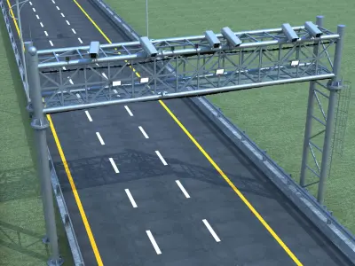 Highway Sign  3D model