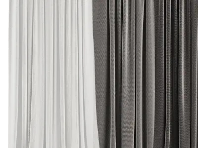 Curtain Set M9 3D model