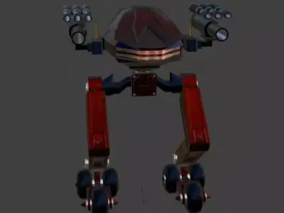 Sci-Fi Robot Enemy 004 Low-poly 3D model