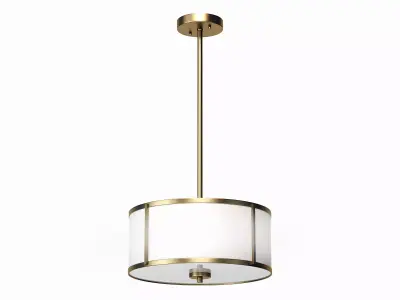 Aaru Fabric Semi Flush Mount MK5P 3D model