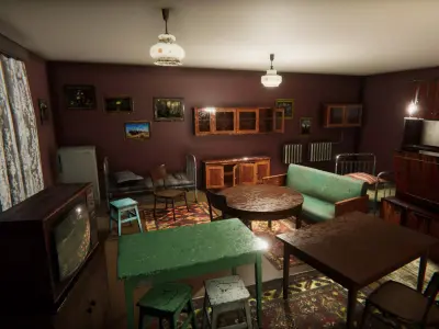 HQ Exterior Interior Props Pack Low-poly 3D model