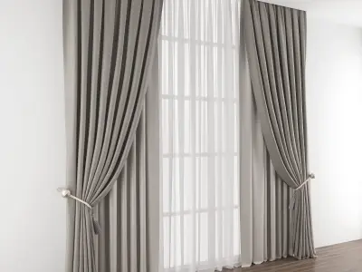 Curtain 357    3d model 3D model