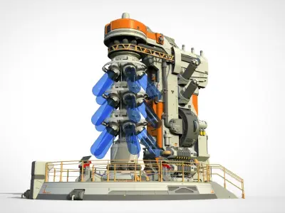 Sci-fi incubator 3D model