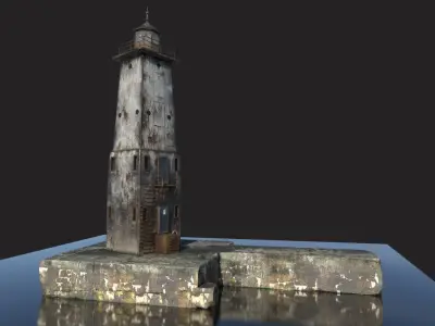Dark Lighthouse 3D model