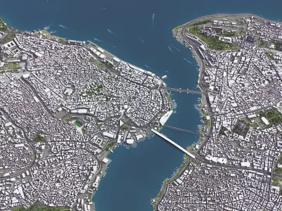 Istanbul Low-poly 3D model