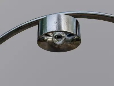 Tablelamp C Inox 3D model