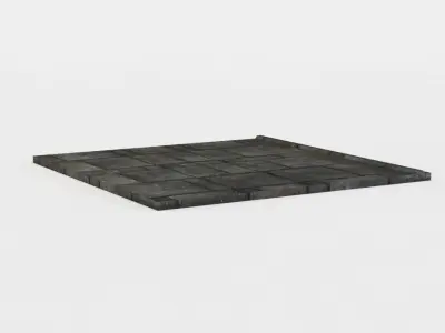 Floor platform Low-poly 3D model