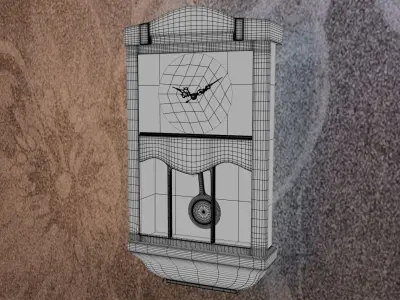Wall Clock Pendulum 3D model