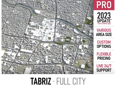 Tabriz Low-poly 3D model