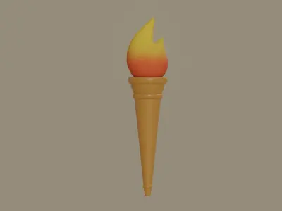 Torch 3D model
