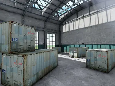 Warehouse-Warehouse Building 3D model
