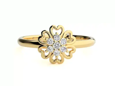 Women ring 3D print model 80
