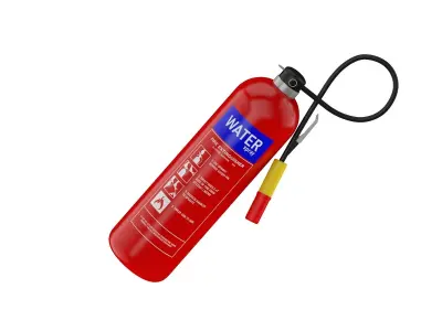 Water Mist Fire Extinguisher 3D model