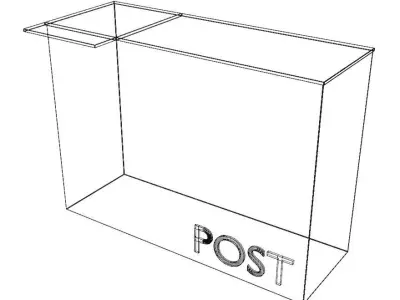 Modern Mailbox 3D model