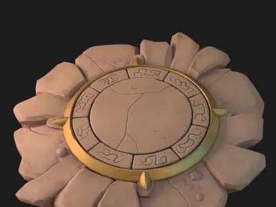 Fantasy platform 3D model