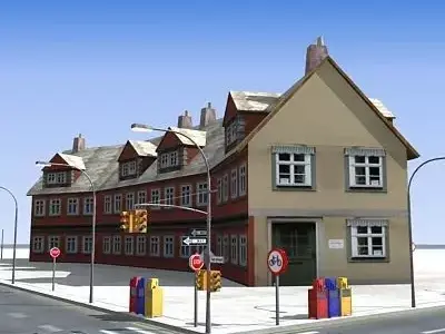Low poly city block 13 Low-poly 3D model