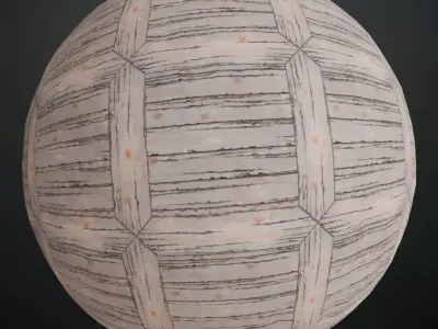 Antique High-Gloss Polished Mahogany PBR Seamless Texture