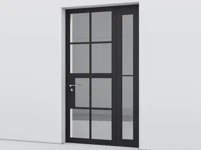 Aluminium door 249 3D model