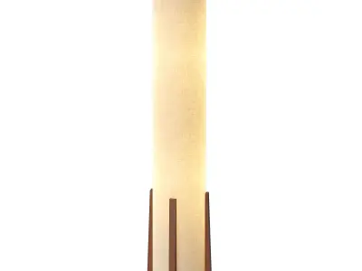 Four finger and Parker floor lamps 3D model