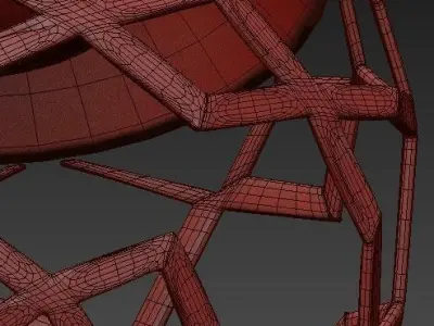 Kelly Cluster Sphere Pendant Light  3 Lights 3D model