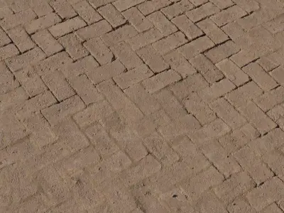 Dutch Weave Brick Pavers PBR Texture Texture